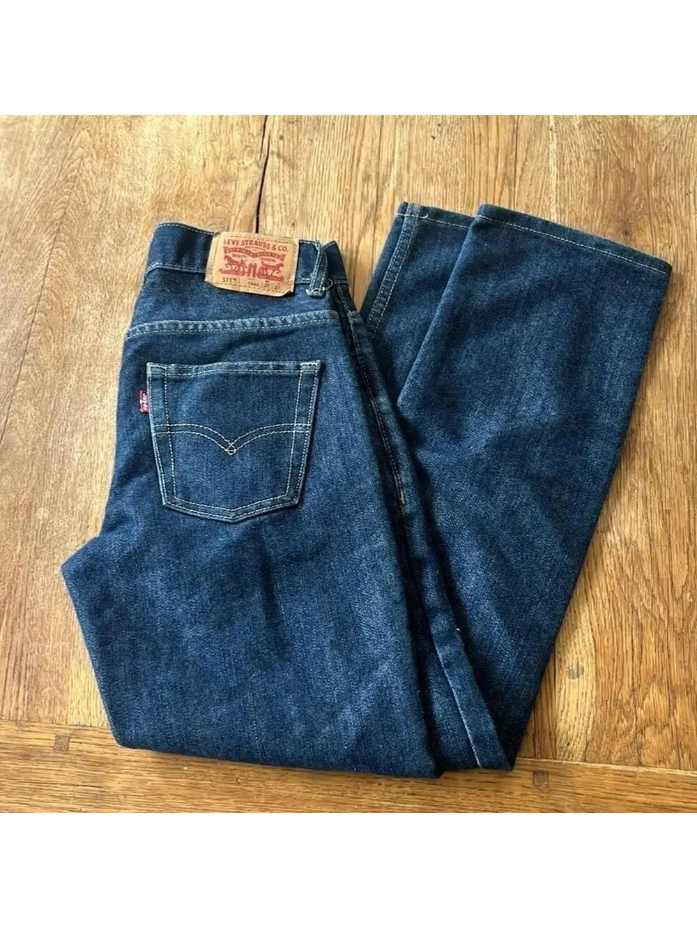 LEVIS 511 BIG E LEATHER PATCH SLIM FIT Boys 14